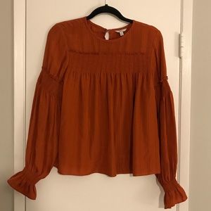 JOIE Women’s Size Small Orange Rust Blouse